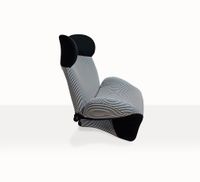 Wink Sessel mit gestreiftem Bikini-Bezug aus dem OUTDOORSTOFF in der Farbbezeichnung: A STREIFEN S 9700